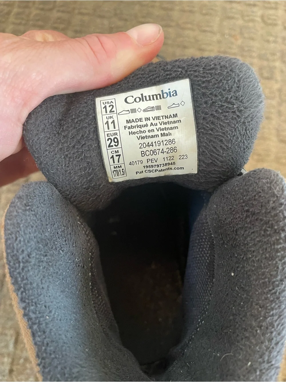Columbia Fairbanks Kids Tan and Black Insulated Winter Boots